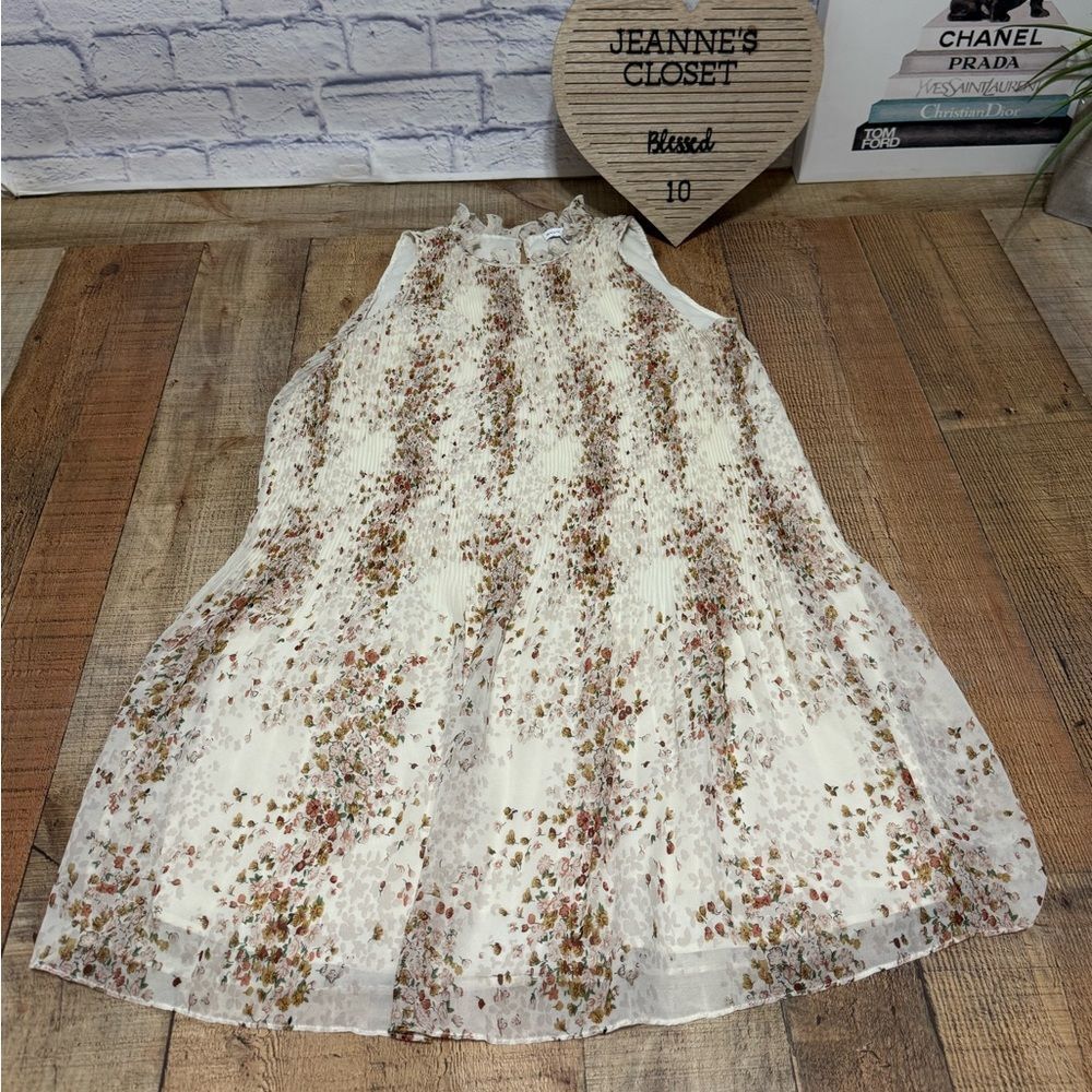 Anthropologie Women’s Maison D'Amelie Paris Drop Waist Sleeveless Midi Dress L - Picture 6 of 16